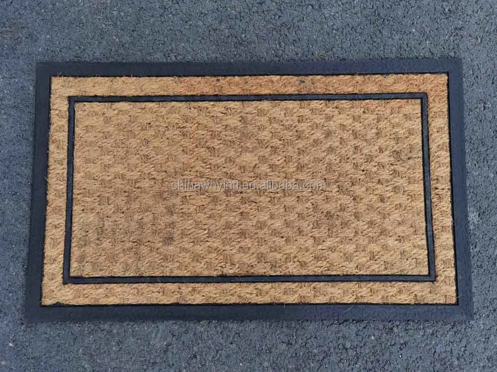 Seanaba Border Design Laser Engraving Uv Printing Plain Blank Doormats