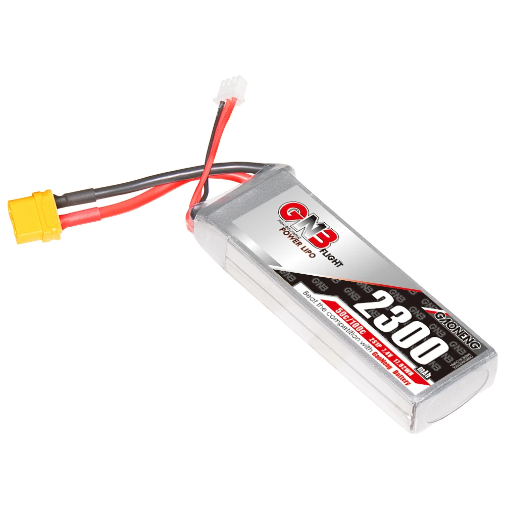 URGENEX 2S Lipo Batería 2200mAh 7.4V RC Batería con XT60 Plug 50C (Burst 80C) Alta tasa de