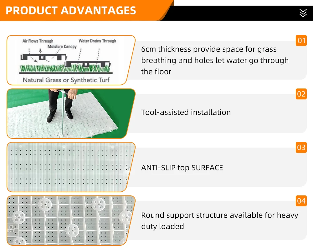 Anti Scratch Portable Event Flooring Plastic Stadium Concert Exhibition Tent Event Flooring