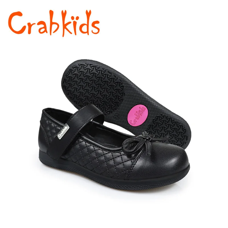 Crabkids Factory Wholesale Girls' Leather Girls Children's Black ...