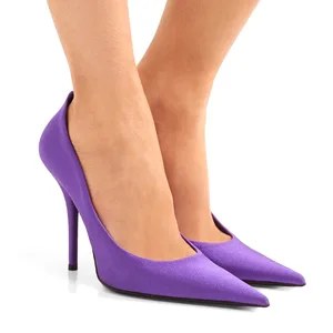 2021 Early Spring Collection Women's Pumps Pointed Stiletto Heel Solid Color European American Style Cross-Border Sizes