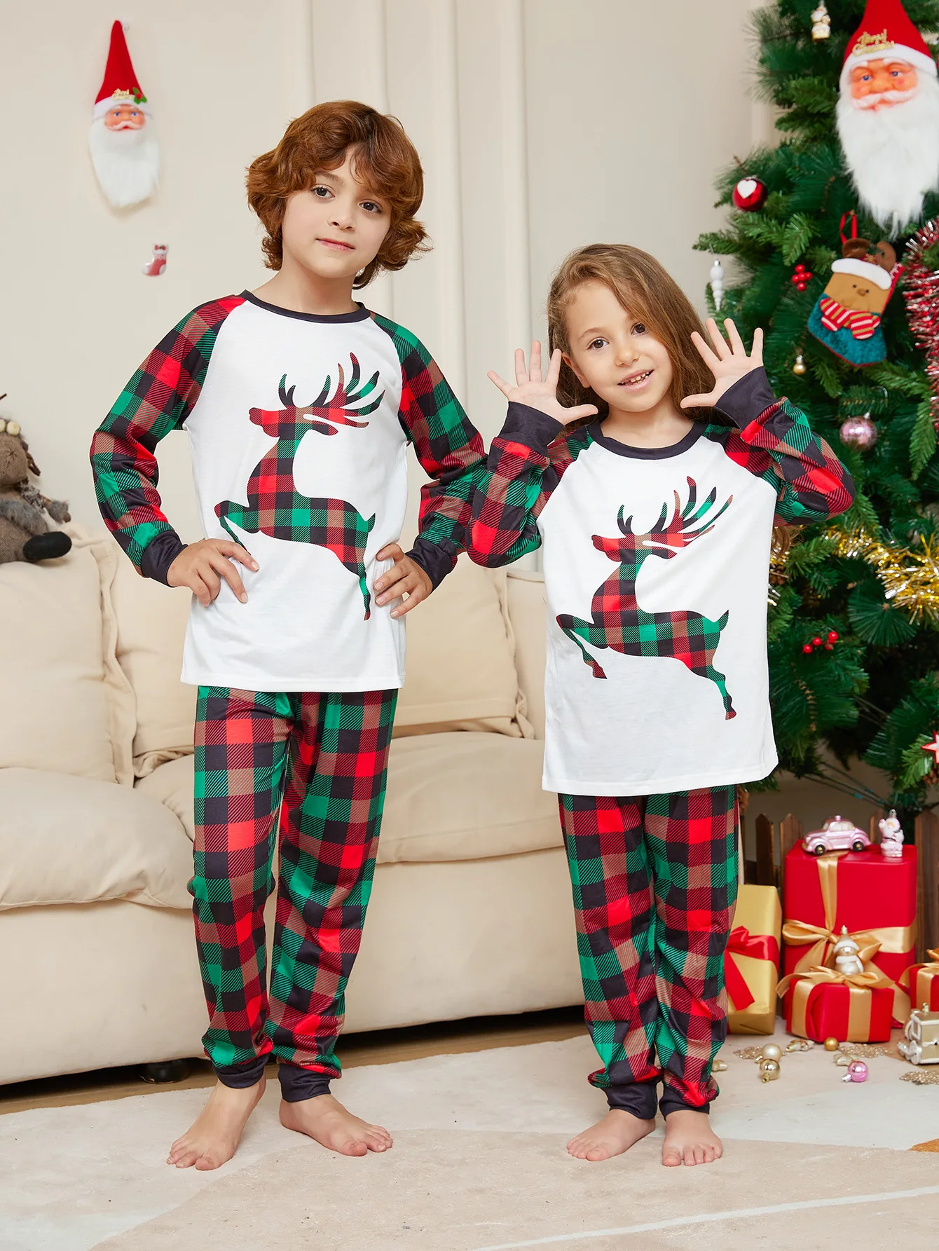 Custom Printed Matching Pj Set Christmas Pajama Family Pajamas Matching