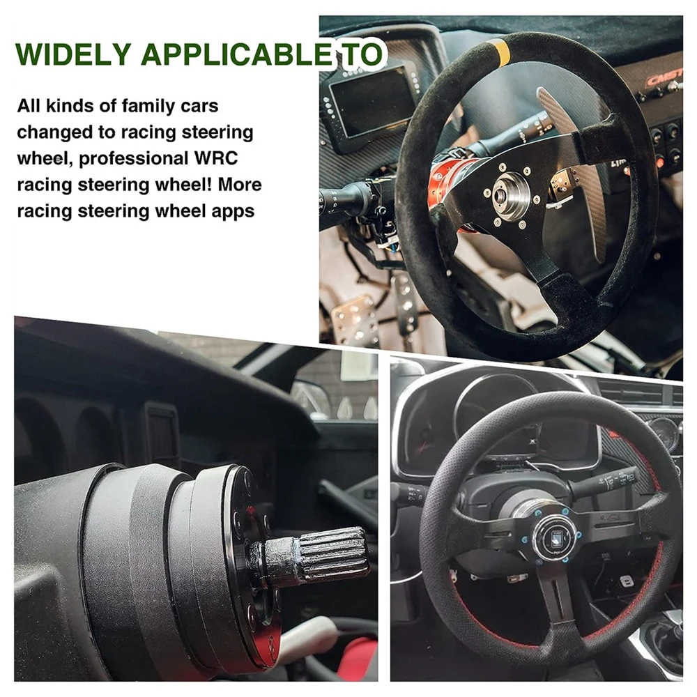 Quick Release Steering Wheel Adapter Black Aluminum Quick Release ...