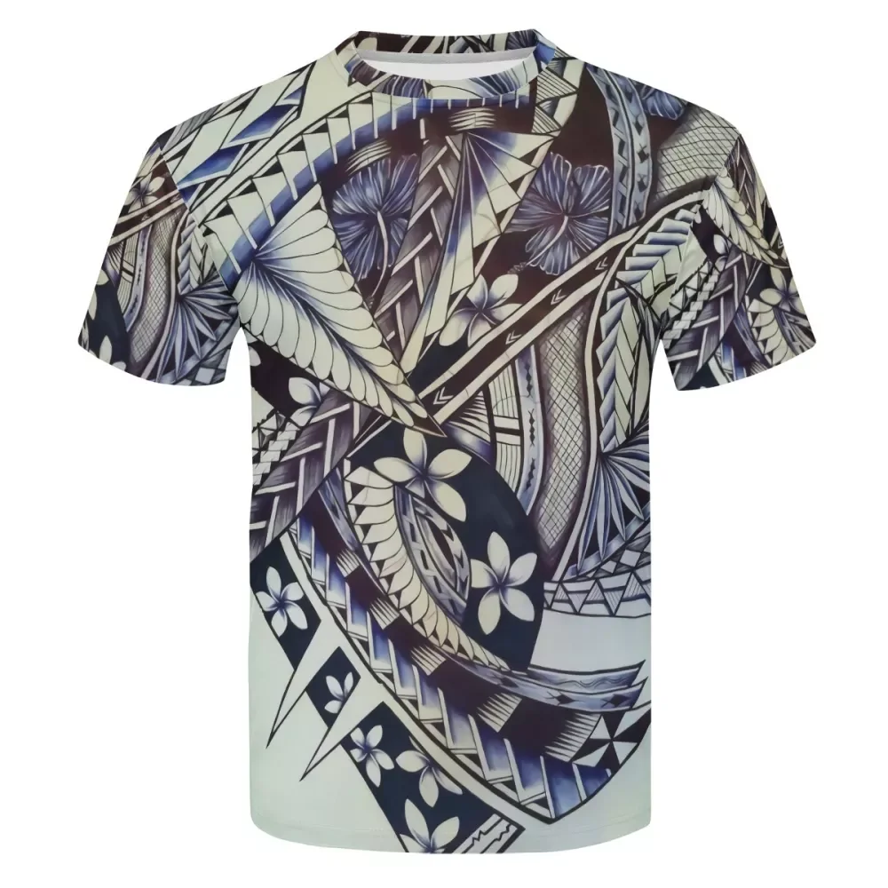 Low Price Wholesale Polynesian Traditional Tribal Pattern Hawaiian Print T- shirt Summer Breathable T-Shirt Blank Top Design - AliExpress