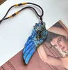 Pendentif monaile labradorite