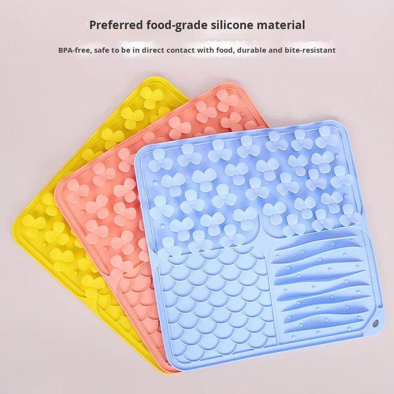 Silicone Dog Slow Eating Bowl with Suction Cup Anti Choking Licking Pad Food Grade Durable & Lightweight details