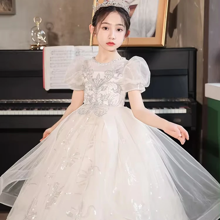 Alibaba.com: ouyatongzu HP379 Girls Summer Dress, Off-Shoulder design,  breathable fabric: Ideal for formal events with ODM and OEM services  available.