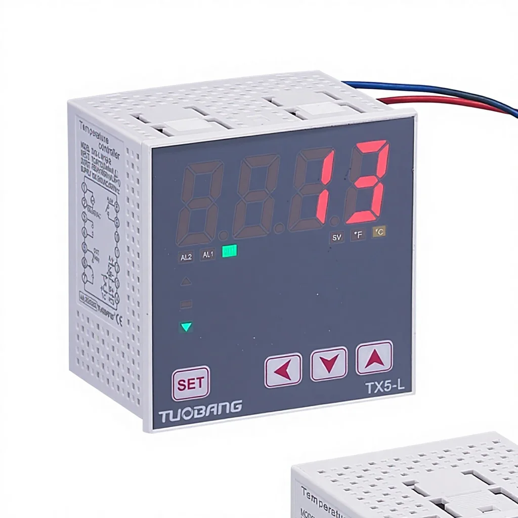 TX5-S/M/H/L/W Single-Row LED Display Smart PID Thermostat K/E/PT100 Type Industrial Temperature Controller for Packaging Machine