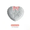 Tejido de punto con relieve - Patrón de corazones pequeños w160241