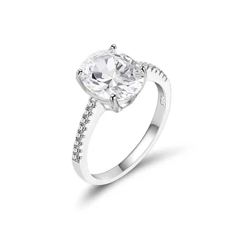 fashion fine jewelry custom 925 sterling silver engagement wedding diamond gemstone rings for women