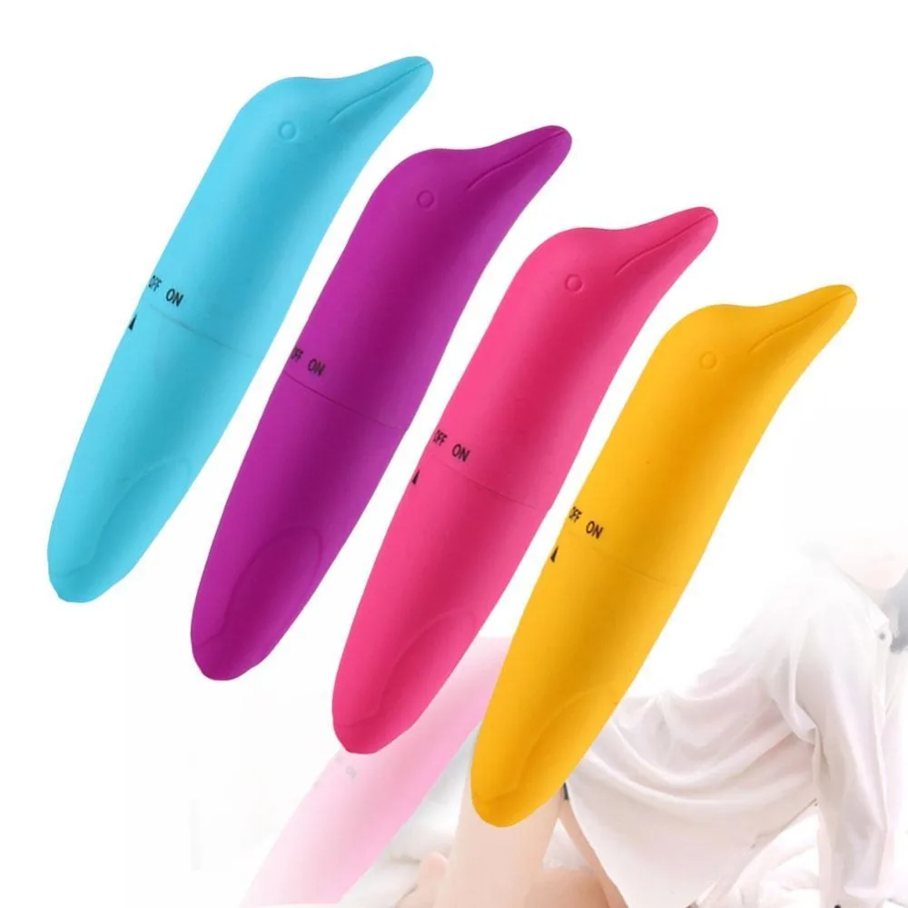Dolphin Shape Mini Bullet Vibration Massager Lesbian Japanese Massage Wand Vibrator Sex Toy Ciitoris Bullet Vibrators