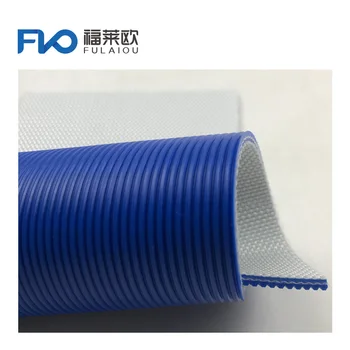 Manufacturer blue stripe pattern PVC conveyor belt roll tapes