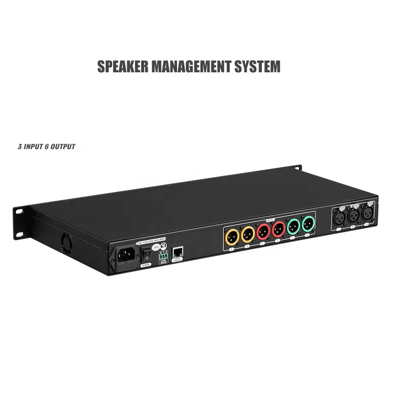 Audio Processor 3 in 6 Out Professional Digital Effector Audio signal Processor Amplifier