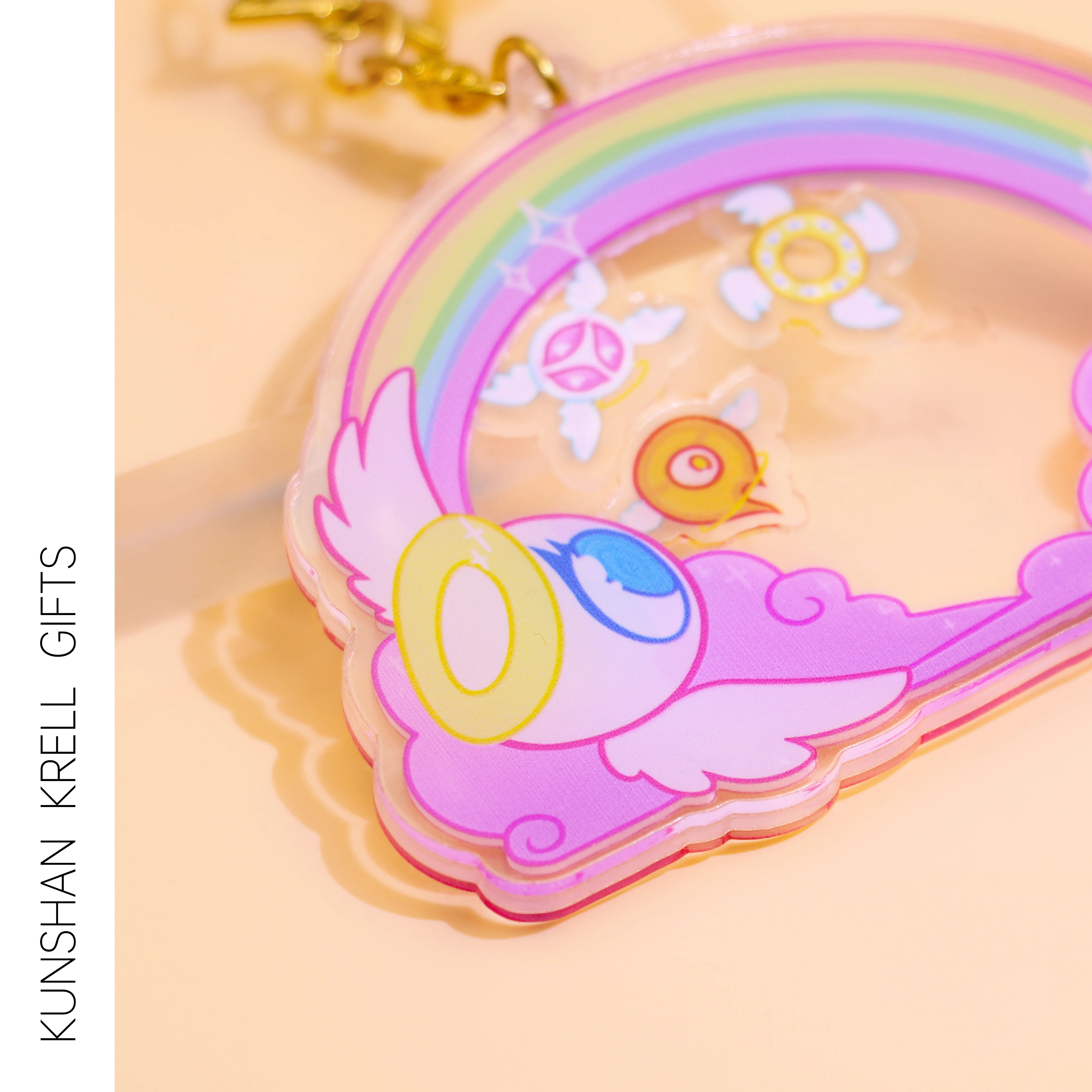 Wholesale Manufacture Acrylic KeyChain Custom Printed Acrylic Charms