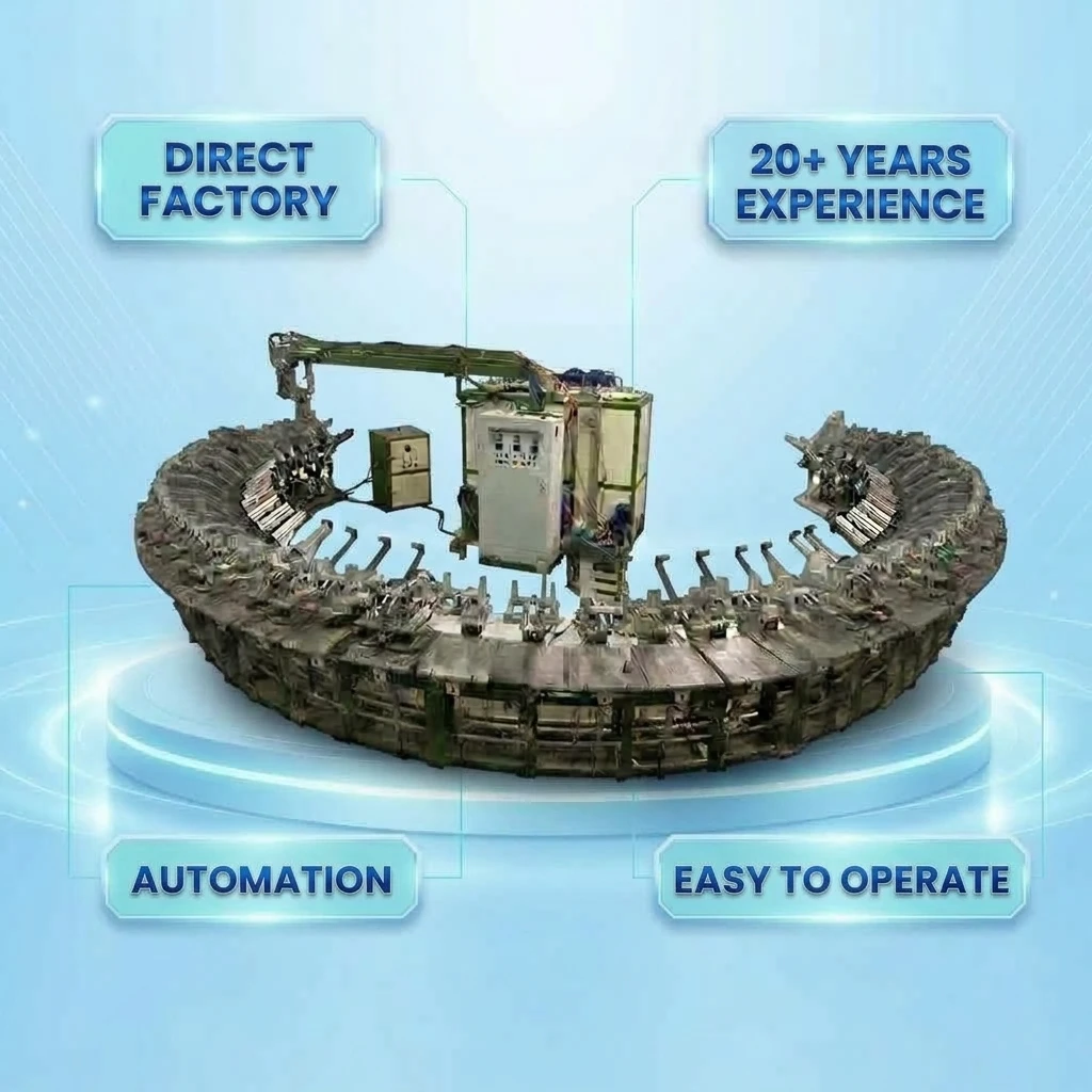 Full Automatic Pu Shoe Sole Making Machine Footwear Pouring Production Line Pu Sport Shoe and Safety Shoe Molding Machine