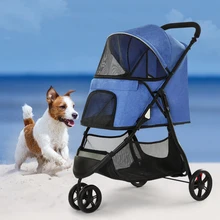 High Load-Bearing Capacity Oxford Multifunctional Pet Stroller Factory Customized Large-Space for Dogs Cats Disabilities
