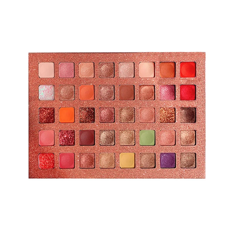 DIKALU Keyboard 40 Color Eyeshadow Palette Silky Texture Soft Eye Shadow Waterproof Matte Shimmer Glitter Eyeshadow Tray