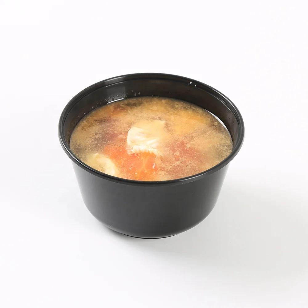 Round High Quality togo Food Container Packing Disposable Plastic Packing Box with Lid Microwavable Food Storage Box
