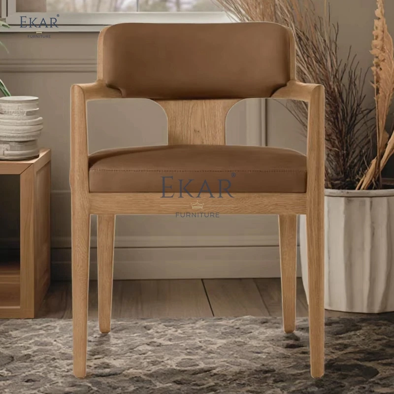 product modern wooden leg dining chair with leather fabric for home hotel school hospital villa home bar stylish for dining rooms-60