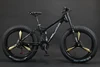 Black magnesium alloy three-blade integrated wheel