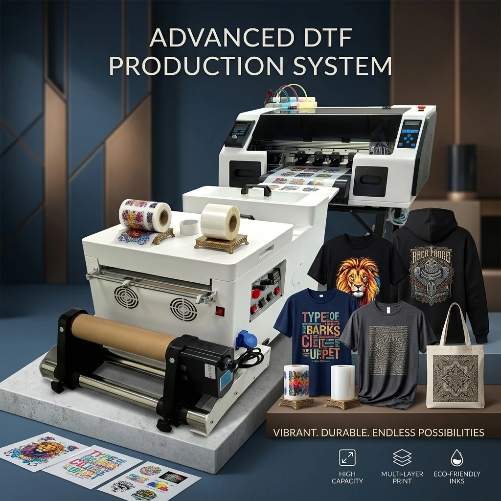 13inch Cheap DTF Printer Dual XP600 A3 T Shirt Film Powder Shaker Oven Global Service Printing Solution Provider