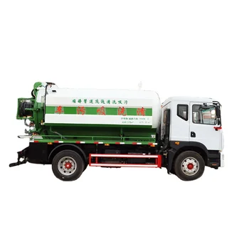Dongfeng Dolika cleaning and suction truck, sludge pumping truck, large high-pressure cleaning truck