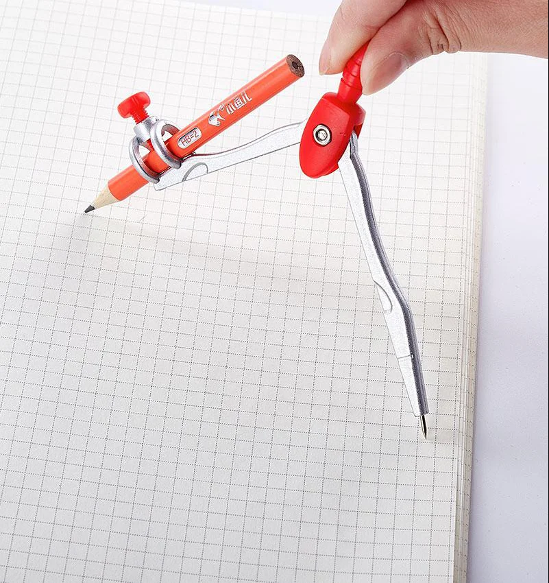 Набор металлических компасов профессиональный Компас для рисования с карандашом Школьный набор геометрическим рисунком осмотра 7 шт.