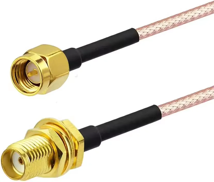 Manufacture Flexible Rf Coaxial Cable 50 ohm RG400 double braiding shield cable for high temperature