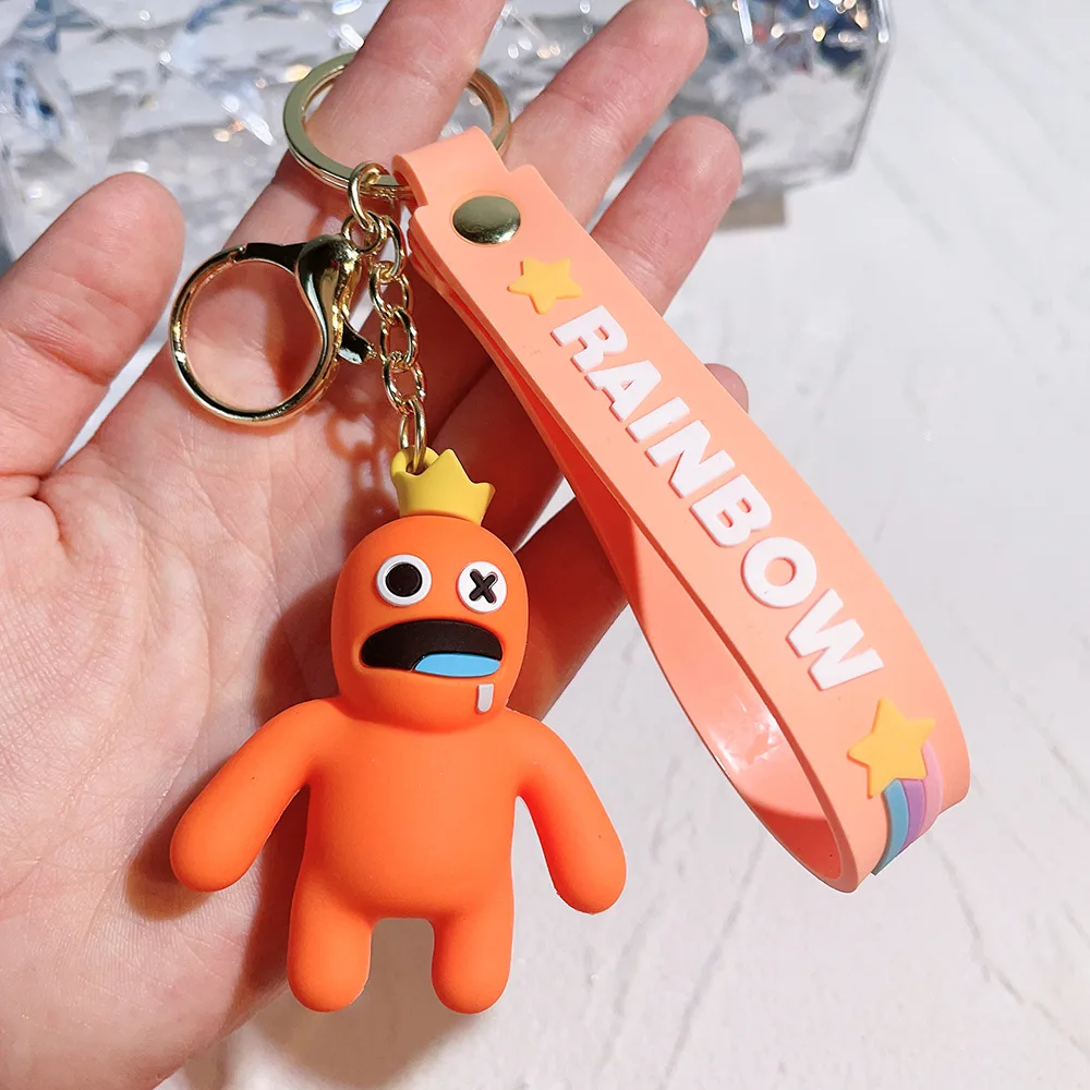 Red Rainbow Friends Keychain