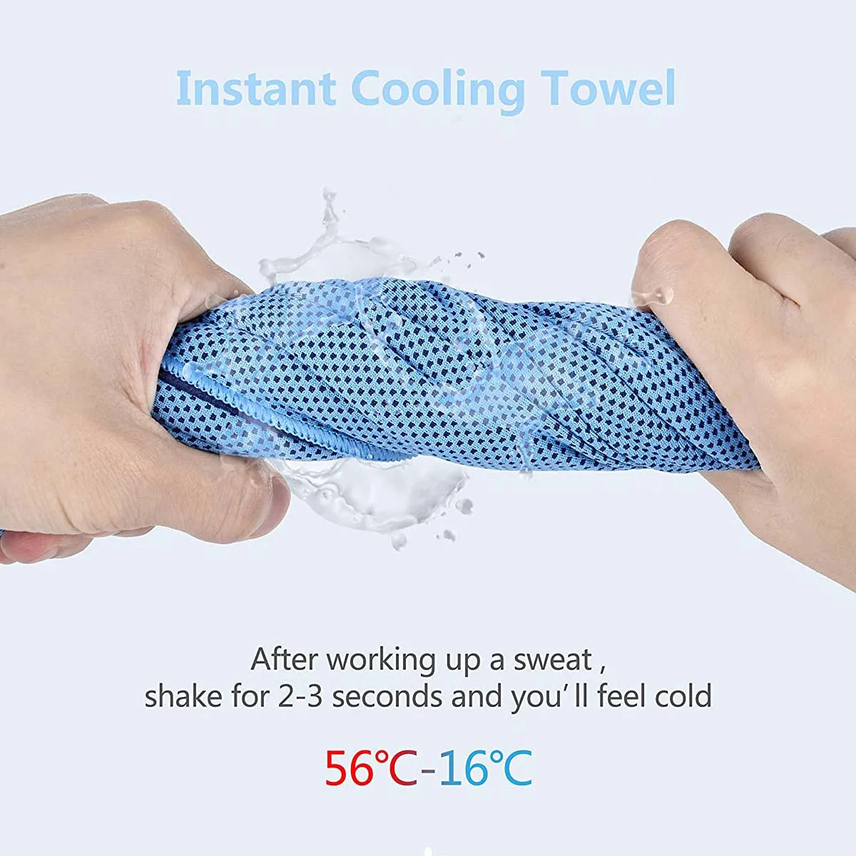 Polyester Instant Ice Chill Cool Towel Instant Cooling Sports Custom