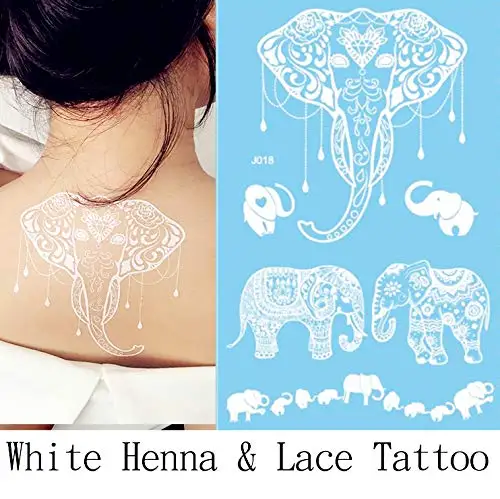 Sexy Mehndi Tattoo Stencil Template Body Art Wedding Painting White ...
