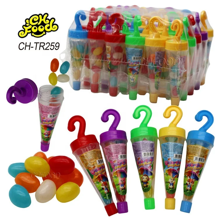 Factory Custom Umbrella Shape Toy with Jelly Bean Candy Sweets for Kids