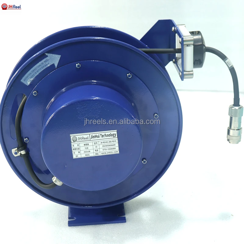 Jh Retractable Electric Cable Reel For Robotics Arm Spring Loaded Cable ...