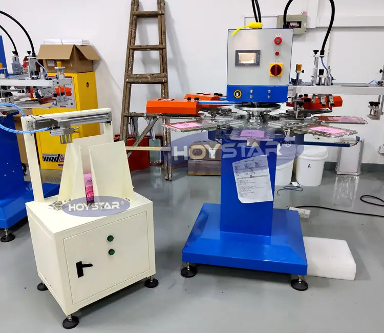 2color Automatic Loading Flat Screen Printer for Paper Napkins Print Machine Custom Cocktail Paper Napkins Printing Machine