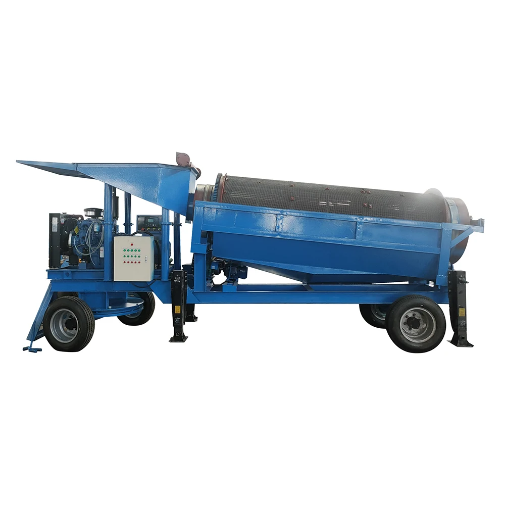 100TPH Large Capacity Trommel Screen for Gold and Diamond for Sale