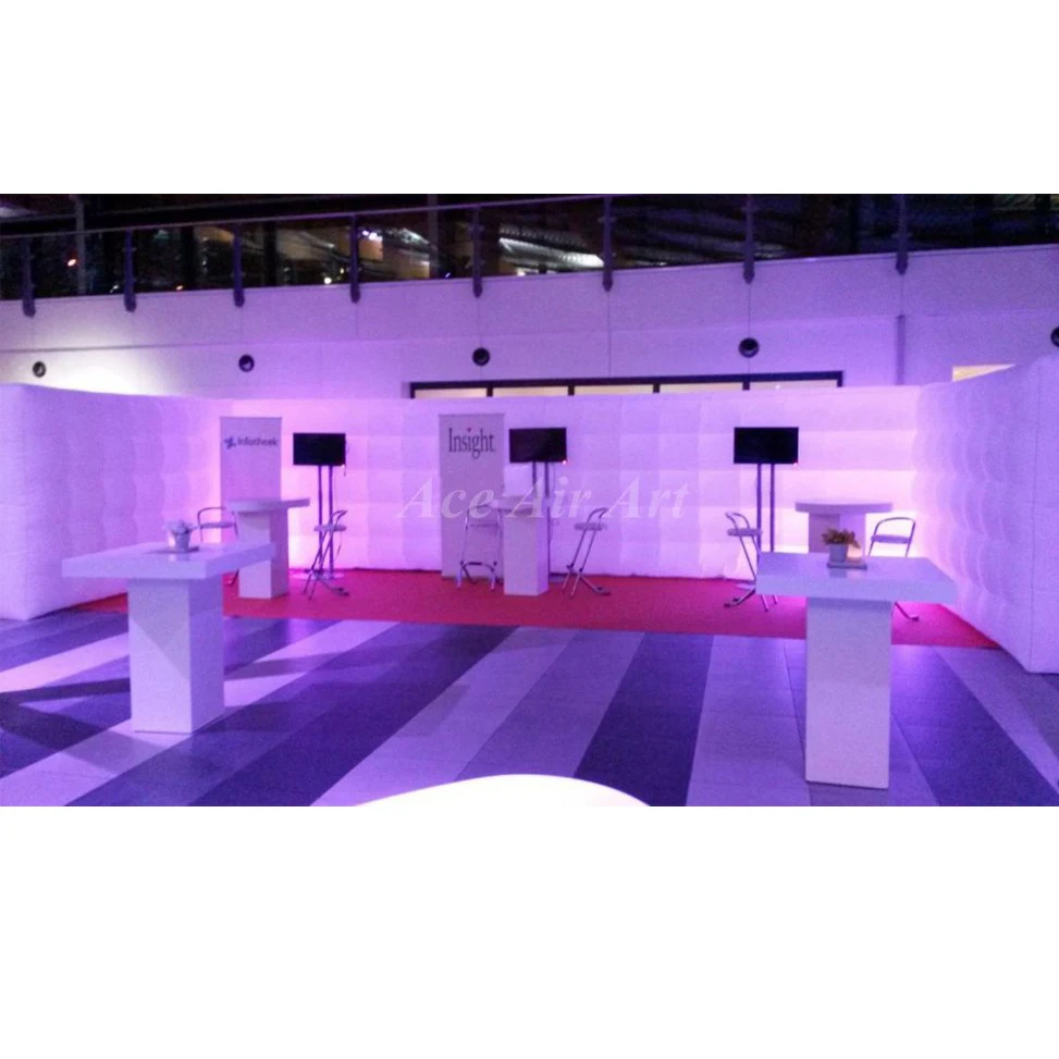 TOP Quality Square Shape LED Inflatable Wall Exhibition Outdoor Advertising Inflatable Wall Inflatable Divider Wall for Sale