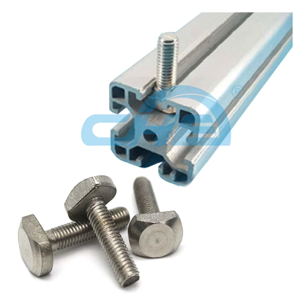 Wholesale custom M5 M6 M8 M10 Stainless Steel 304 Hammer Head T slot Bolt For aluminium profile