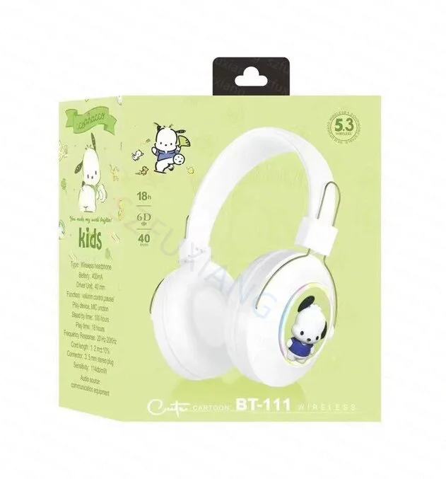 Cartoon 3D Dog Stitch Wireless Bluetooth Headset Stereo