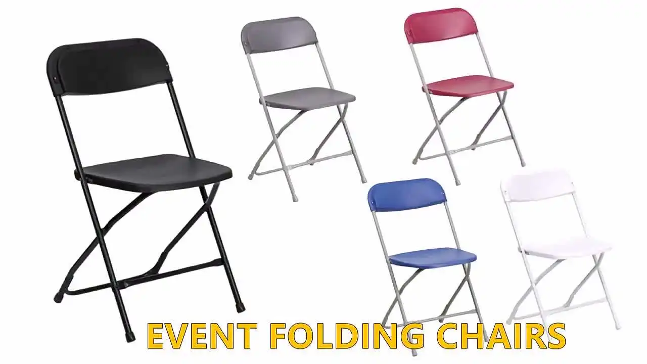 Outdoor White Folding Chairs Wedding Use Plastic Folding Wedding Chairs