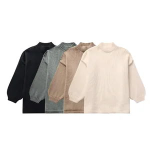 RTS 2025 Women's Casual Knitted Pullover Sweater New Korean Style Loose Neck Cross-Border Europe America Front Autumn Fashion