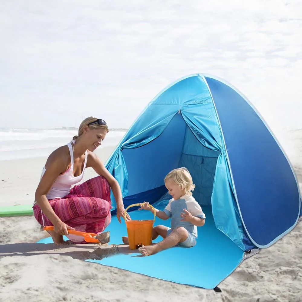 Nuevo Portatil Al Aire Libre Logotipo Impreso Personalizado Plegable Proteccion Uv Bebe Azul Popup Dome Tiendas De Playa Para Ninos Pequenos Buy Tiendas De Playa Domo Tiendas De Playa Para Bebes Tiendas De
