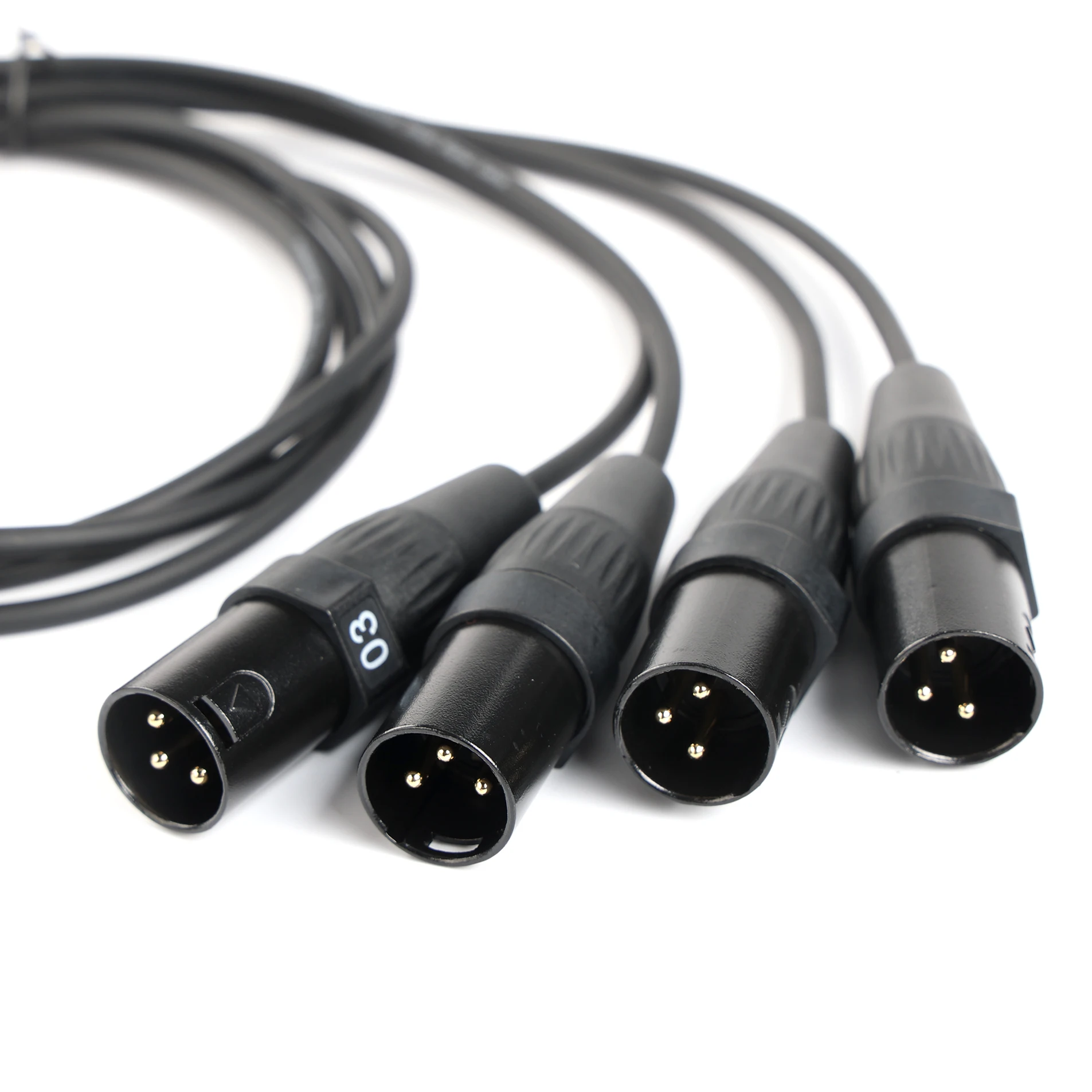 New Design Network Converter DMX RJ45 CAT6 Female to 4 3 Pin XLR Male Connectors Cable Audio Adaptor Signal Extender Splitter