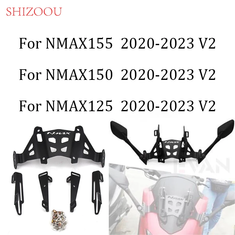 Motorcycle Windshield Bracket For Yamaha Nmax 155 125 Nmax155 Side