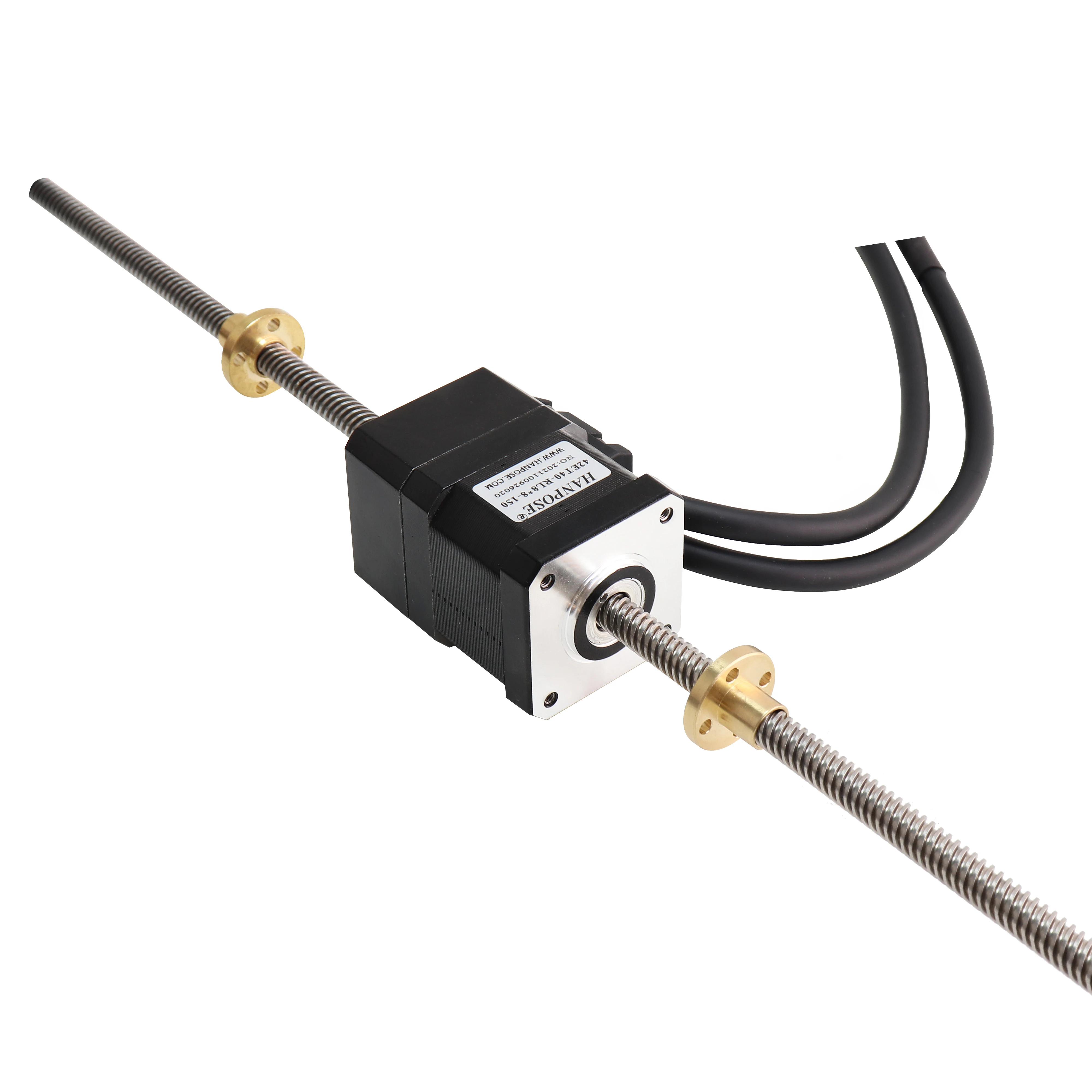 HANPOSE 42ET40/34/48/60-RL8X8 Kladný a záporný zub, krokový motor s uzavřeným obvodem a lichoběžníkovým šroubem, kompatibilní s maticí