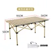 Table jaune de 95 cm de long (avec sac de rangement)