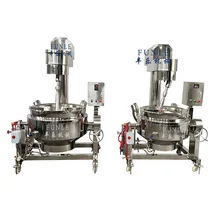 Hot Sale Stainless Steel Industrial Gas Steam Electric Heating Tilting Type Jack Kettle for Jam Chili Sauce