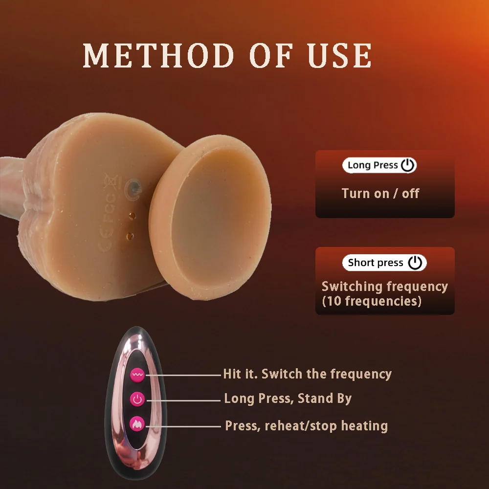 High Quality Large Silicone Dildo Vibrator Realistic Soft Adult Toy for Couples Tongue Licking Masturbator Penis