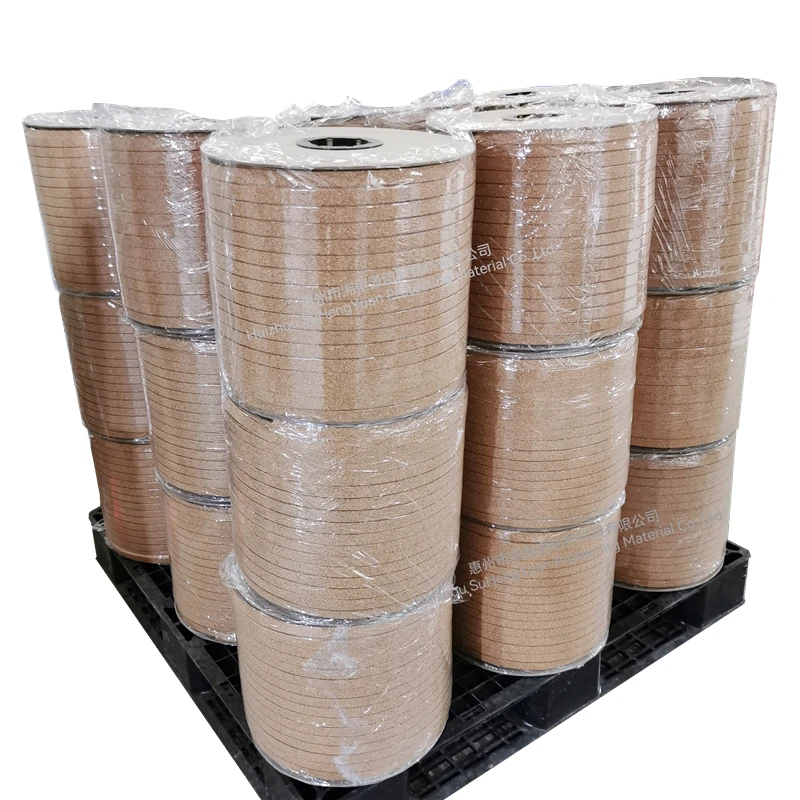 Factory Automatic Applicator Lisec Machine Cork Bobbins Adhesive Cork Pads for Glass protection Glass Separator Pads