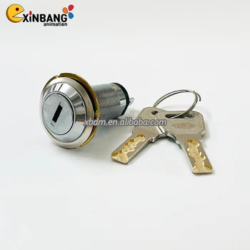 High quality metal key input/output lock, fish game machine credit lock, arcade switch power lock