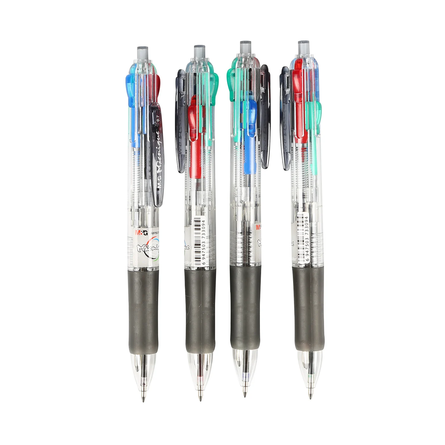 Ручка шариковая M & G 4 цвета в 1, 0,7 мм, черная, синяя, красная, зеленая